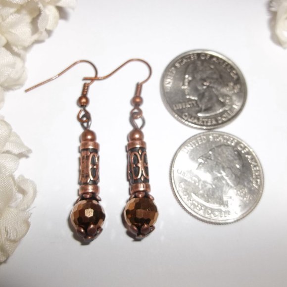 Boho Earrings Copper Jewelry Dangle Drop Gift 6195 - Picture 2 of 8